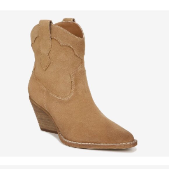 Zodiak Shoes - 💕 NWT Zodiak Roslyn Women's 9 Latte Leather Western Cowgirl Ankle Bootie Boots